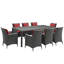 Ensemble repas d'extérieur 9 pièces Modway-31483248