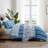 Nautica Gilpin Stripe Cotton Reversible Blue Comforter Set-123850016