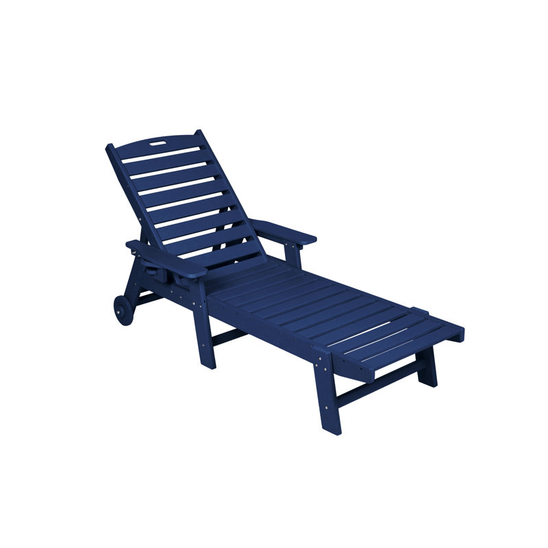 5 Outdoor Chaise Lounge, , With Wheels & Cup Holder, Weather , For Pool, Deck, Poolside Oversized Lounge Chair 5 Positions, Patio Poolside,