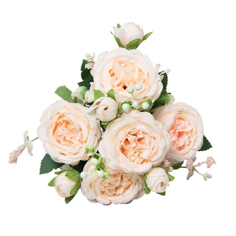 Faux fleurs artificielles kbndieu pour la décoration intérieure, E
