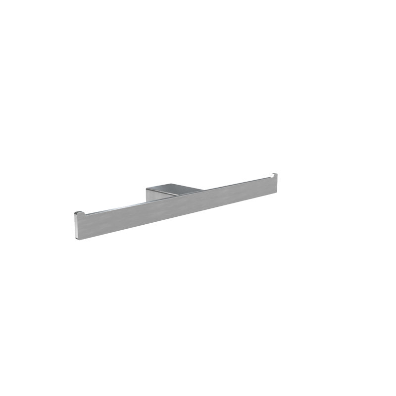 Porte-papier hygiénique mural double Cinder, Nickel brossé
