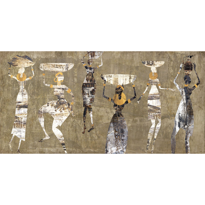 African Dance by Cynthia Fields - Wrapped Canvas Print, 60cm H x 120cm W x 4cm D