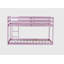 Solid wood double decker bed with ladder, upper and lower bed platforms use reinforced beams