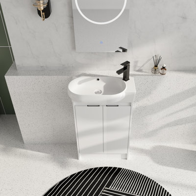 23'' Freestanding Single Bathroom Vanity With Ceramic Vanity Top