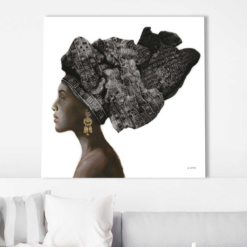 «Pure Style Black» par James Wiens, Toile tendue, H 28 po x l 28 po x P 1,5 po