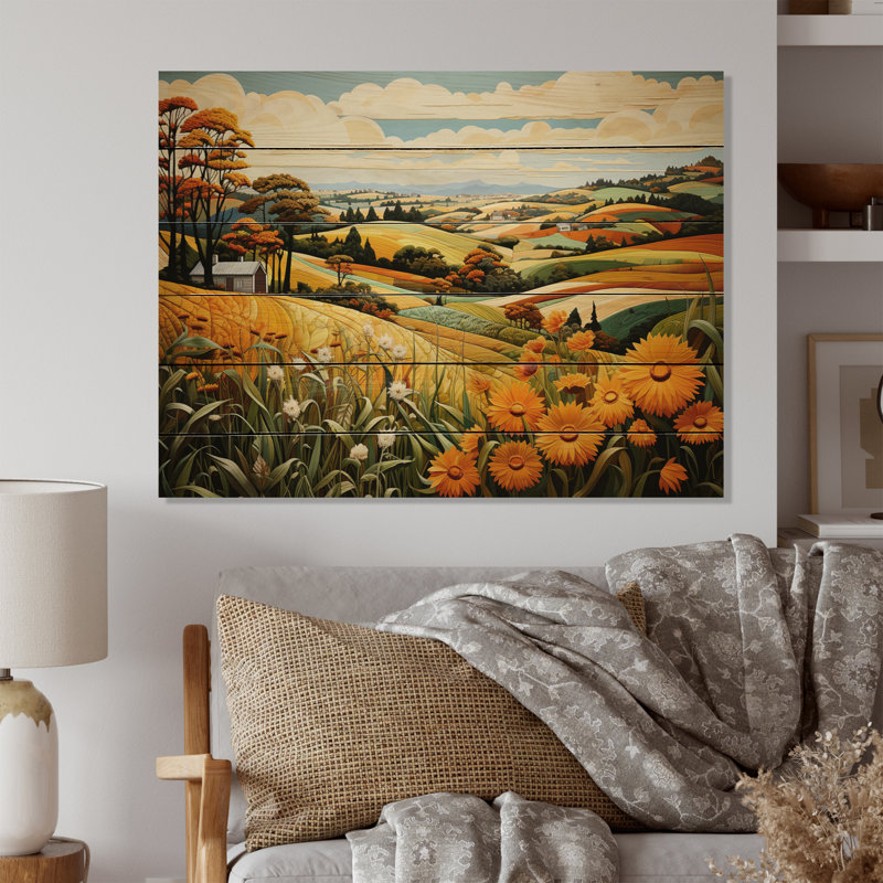 Vangogh The House In Arles III On Wood Print, H 10 po x l 20 po x P 0,78 po