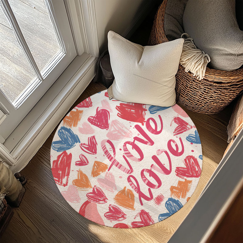 Tapis tressé romantique, Rond 5 pi