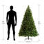 Arbre de Noël épinette vert 72 "avec 300 lumières DEL H 72"