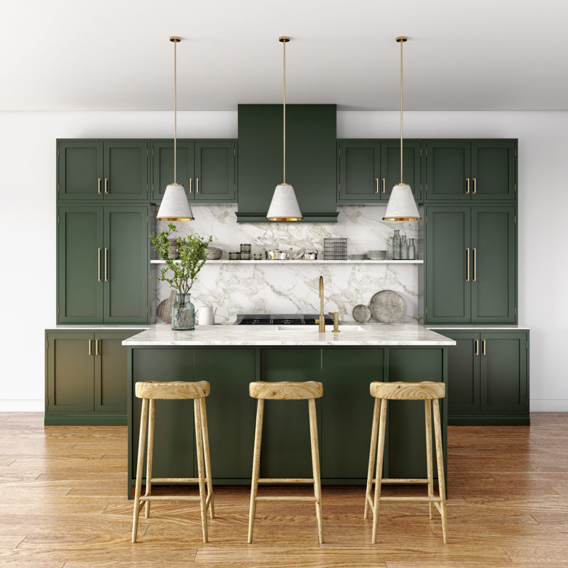 Erika 4 5/8" Warm Brass Transitional Cabinet Pull