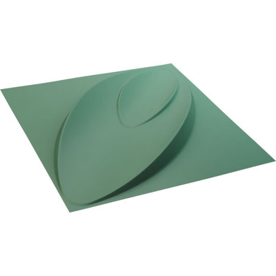 19 5/8"W x 19 5/8"H Iris EnduraWall Decorative 3D Wall Panel Covers 2.67 Sq. Ft.