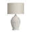 29.5" Metal Table Lamp With Oatmeal Shade