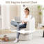 Fauteuil demi-tonneau pivotant 28 po-1155607215