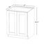 Meuble bas standard en contreplaqué blanc Kindwood Eco Shaker, 9 po L x 24 po P x 34,5 po H, prêt à assembler-134432216-123468891