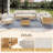 Modular Outdoor Sectional Sofa, PE Rattan Patio Conversation Set, All Weather Wicker Patio Furniture With Cushions And Coffee Table