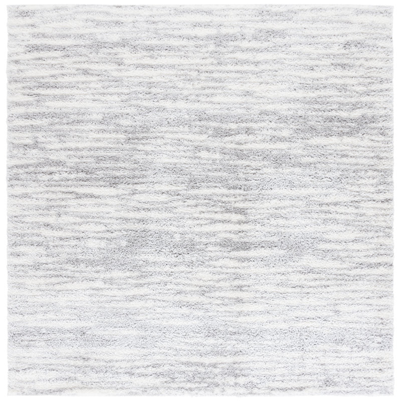 Kamouri Tahoe Shag Performance Rug, Square 6'7"