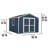 Charleston Wood Storage Shed, 10 ft. W x 12 ft. D, With Floor (Professional Installation Included)-101109851-101109852-113449490