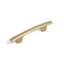 Poignée de meuble Heritage Designs Swell Bar Pull - Entraxe de 7,6 cm (3 po) - Laiton brossé - Quincaillerie de style transitionnel pour tiroirs et armoires-116616491-134918520