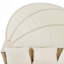 Ensemble de mobilier d'extérieur pour lit de jour en rotin et osier avec canapé escamotable et 4 coussins pour la cour