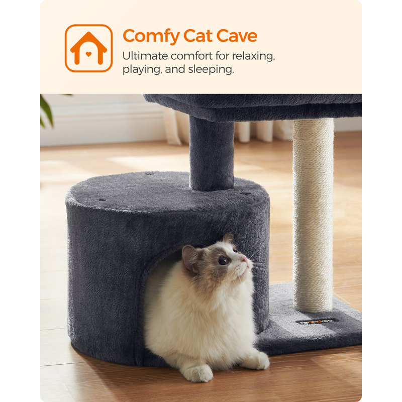 47cm H Cat Tree, Smoky Grey