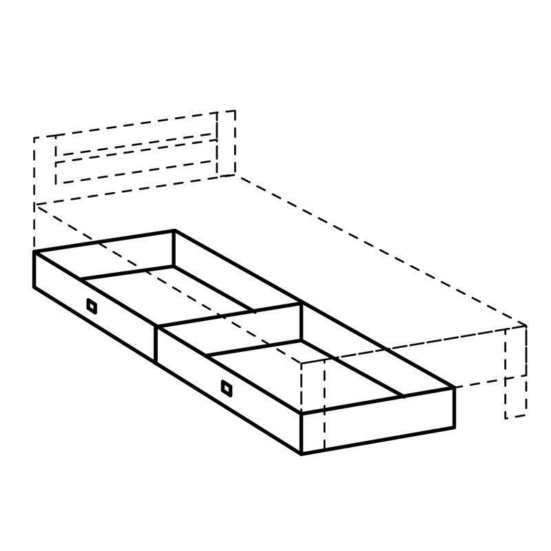 Thorgun Underbed Storage Drawers