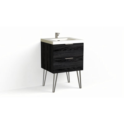 Avila 24" W Freestanding Single Bathroom Vanity with Dawson Leg