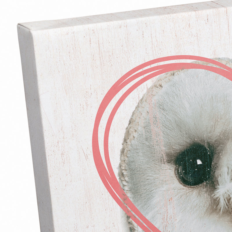 Hibou love Mccreery, H 12 po x l 12 po x P 1,25 po