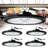 4-Pack 400W Dimmable Bright Round LED UFO High Bay Ceiling Light
