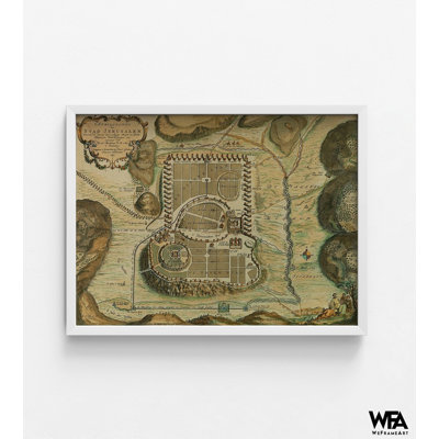 Reproduction de carte de régions bibliques, art de Terre Sainte, carte antique de Jérusalem, impression d'art de la famille chrétienne, art mural Église, impression de la maison de Dieu