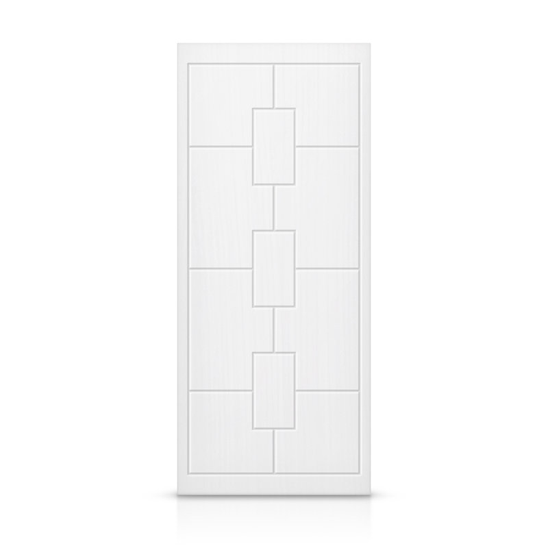 Porte standard à panneaux en bois, Blanc, 36 po x 80 po