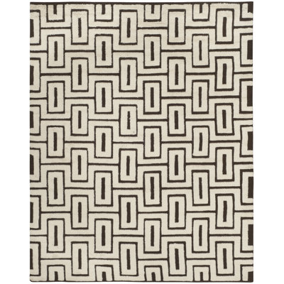 Jahn Geometric Wool Hand Woven Area Rug