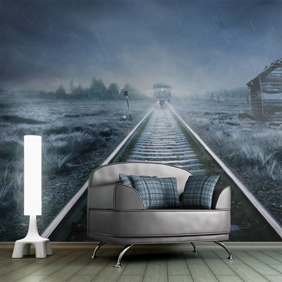 Ghost Train 1.93m x 250cm Wallpaper