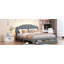 Grand lit plateforme tapissier Teddy-505786