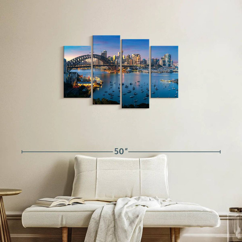 «Sirci Bustling Sydney Skyline», H 22 po x l 36 po