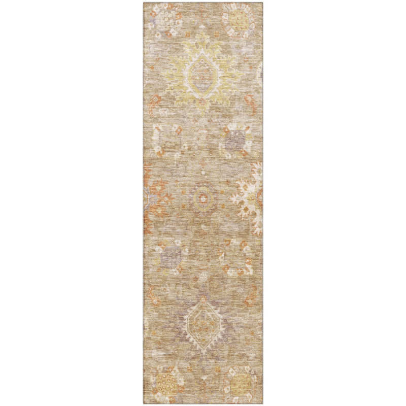 Premium Machine Washable Mayfield AMF1927 Global Rug, Runner 2'3" x 7'6"