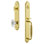 Arc Handleset with Single Cylinder Deadbolt and Biarritz Door Knob and Rosette