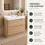 Stanhope 900mm Single Bathroom Vanity with Semi-Recessed Basin-17437668