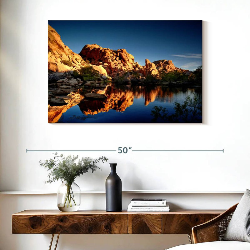 Paysage de piscine Joshua Tree, H 26 po x l 39 po