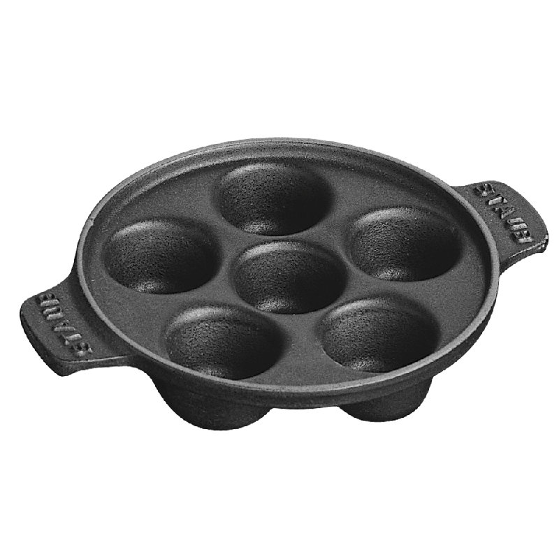 Plat à escargot en fonte 5,75 pouces avec 6 trous Staub