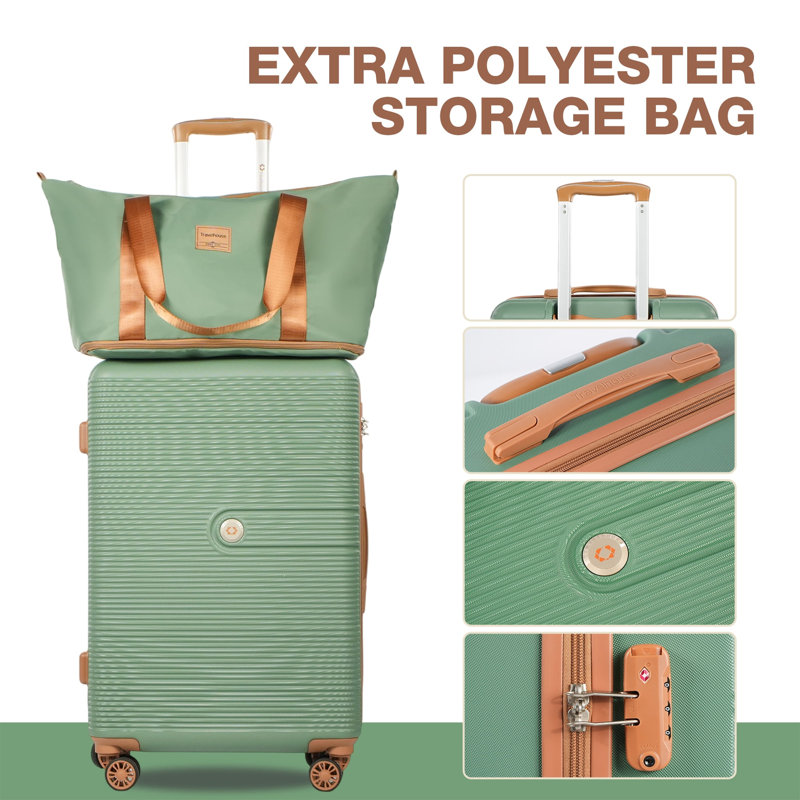 Ensemble 6 pièces de valises rigides Hardshell avec roulettes TSA Lock