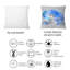 Coussin Snowman In Blue Winter Forest-996460273