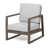 Coussin gris clair / structure grise