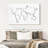 One Line World Map - Wrapped Canvas Print-422758702