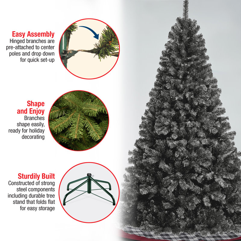 The Holiday Aisle® 7.5 ft. Color Pop Tree, Black