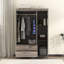 Armoire 3 portes avec 2 tiroirs, effet grain de bois-1566724965