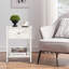 NS Bedside Table Storage Bedroom Nightstand Wooden Side Table w/ Drawer-1251405474