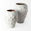 Vase de table en céramique blanche-763810042