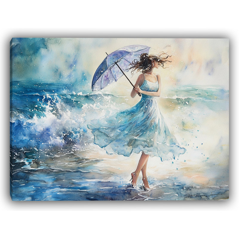 «Ocean Waltz - Dancing with the Sea», art mural sur toile, H 16 po x l 24 po