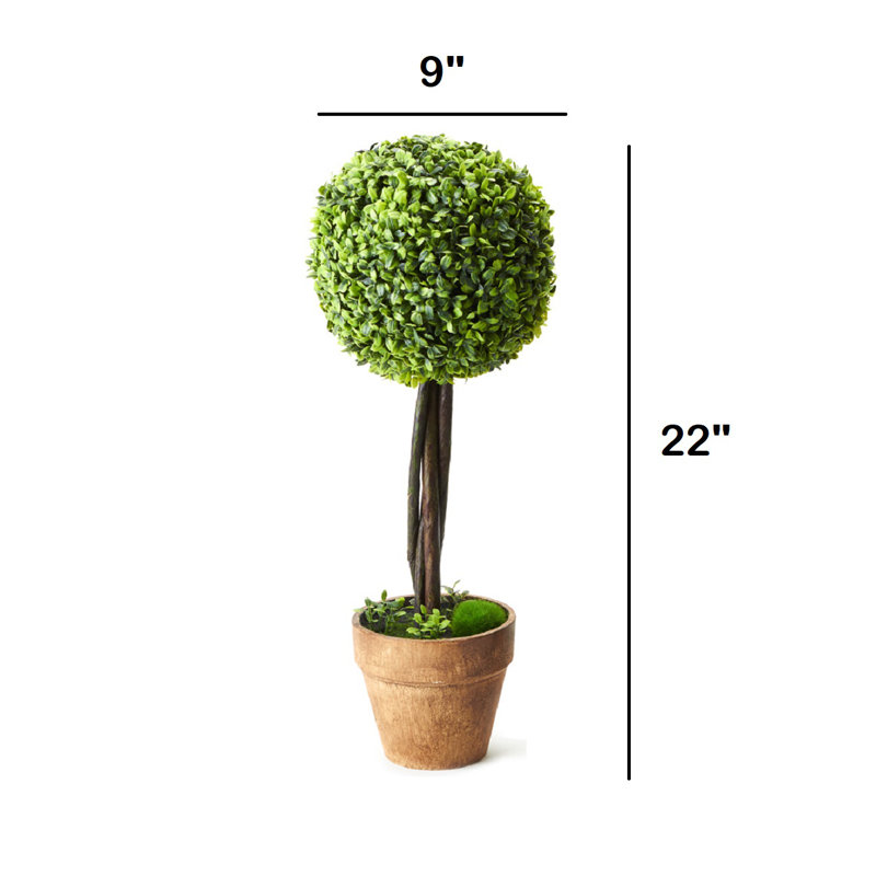 Topiaire de buis artificiel en pot