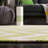 Dhurries Hand Woven Flat Weave Wool/Cotton Chevron Rug in Green/Ivory-546846360