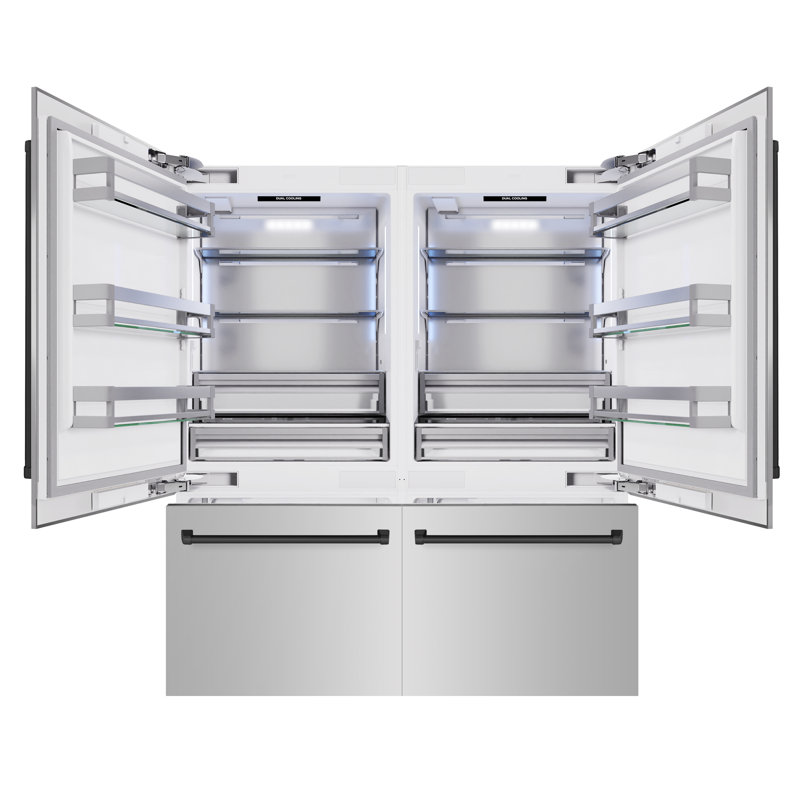 ZLINE Autograph 72 in. Built-In Refrigerator in Stainless Steel w/ Gold Accents, Stainless Steel/Graphite Gray/Matte Black